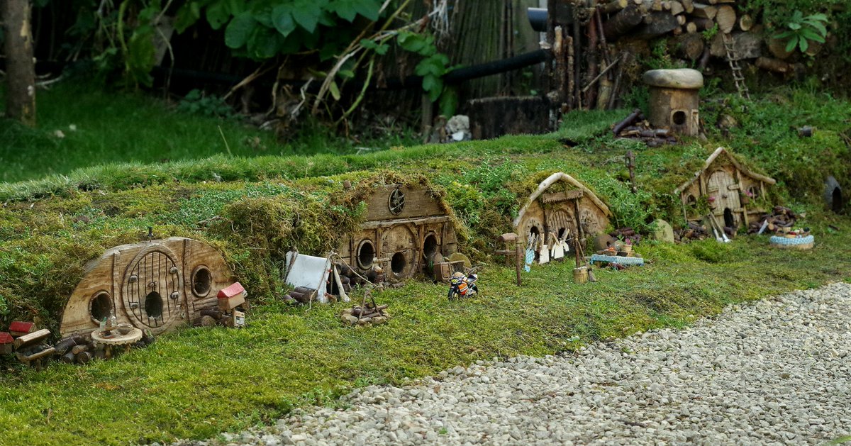 George the Mouse in a log pile house - Simon dell tweet media