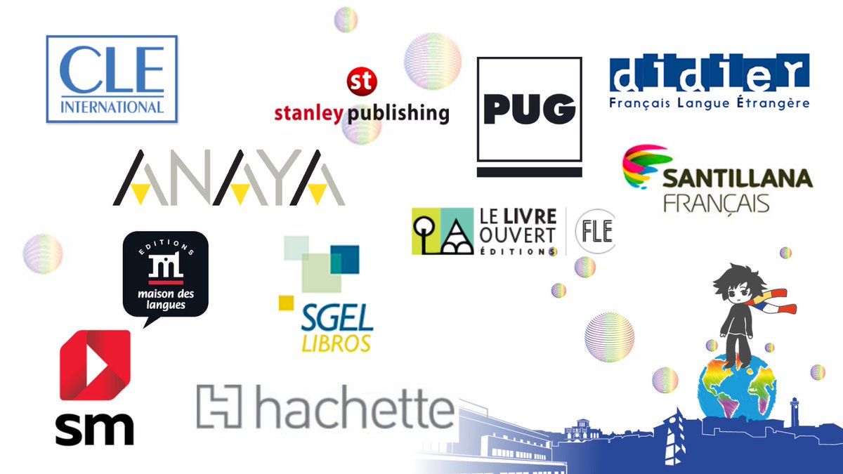 Le travail des maisons d'édition est présent dans la quotidien des professeurs de FLE. Elles collaborent avec le VIII Congrès de la FEAPF.
#anaya
#cleinternational
#didier
#hachette
#maisondeslangues
#pug
#santillana
#sgel
#sm
#stanleypublishing