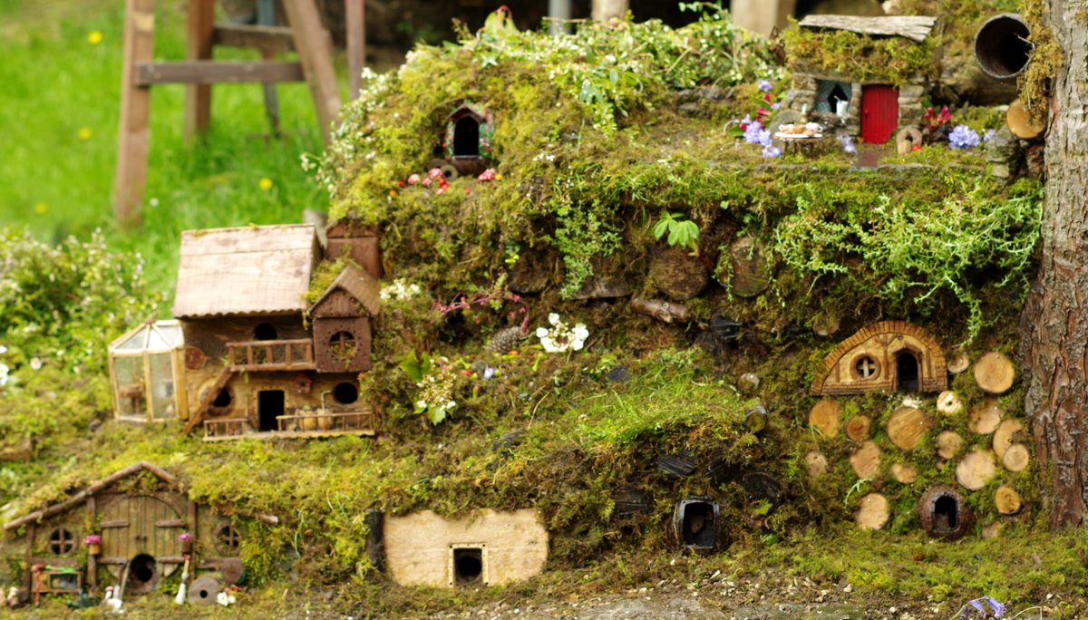 George the Mouse in a log pile house - Simon dell tweet media