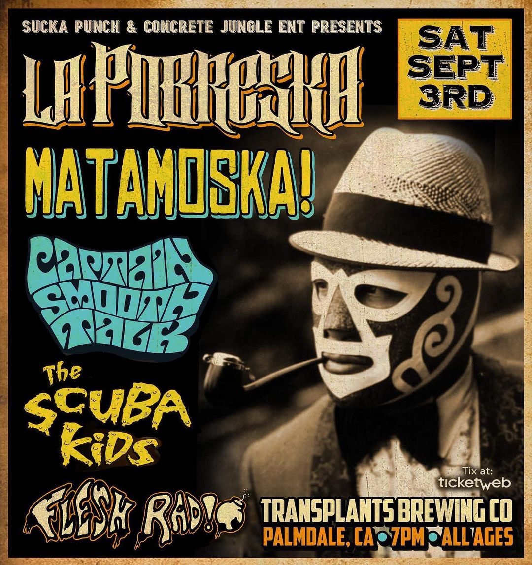 captsmoothtalk's tweet photo. This upcoming Saturday, the skanking continues at Transplants Brewing in Palmdale 📍 💚💛❤️
 #ska #punkrock #reggae #skapunk #skacore #hardcorepunk #skamusic https://t.co/o20NCwRF5r