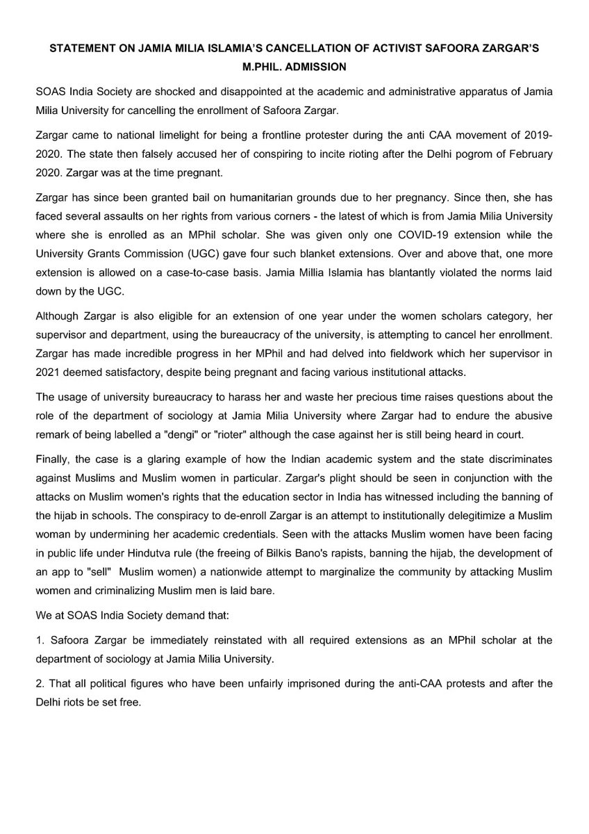 SOAS India Society tweet media