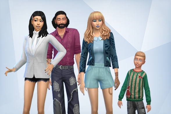BosseladyTV's tweet photo. Meet the Smart-Woo family! Two werewolves and two spellcasters! They live on the #ProwlersPatch lot in #MoonwoodMill. #nocc #simmersavefile https://t.co/GhsCdnZ2y9
