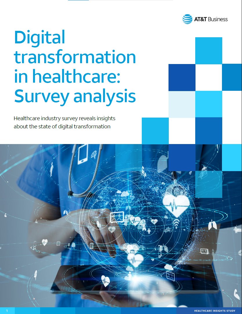 JoeCutrell's tweet photo. Great insights in @ATTBusiness whitepaper with @CIOCHIME "Digital transformation in healthcare: Survey analysis"
https://t.co/n22pDl1g2S
In a future where everything is connected, a secure wireless infrastructure will help drive improved health and better access to healthcare. https://t.co/A3WjRSLH6l
