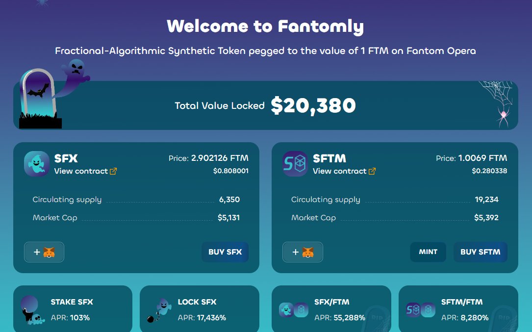 And just like that, $20k TVL!

Lets go for 50k!

$SFX $SFTM $FTM #Fantom #TombFinance #FantasmFork