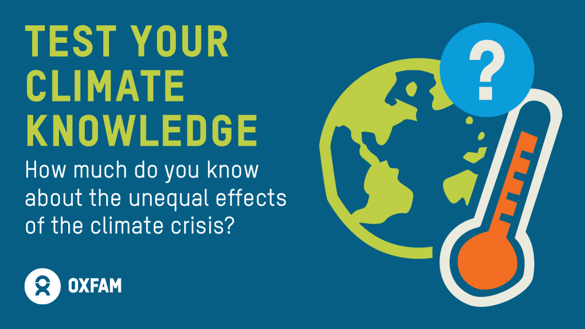 QUIZ TIME:  We're witnessing the impacts of climate here at home and around the world. But how much do you really know about the climate crisis?

Put your knowledge to the test--we'll be rolling out a quiz question each day this week. Follow along! /1