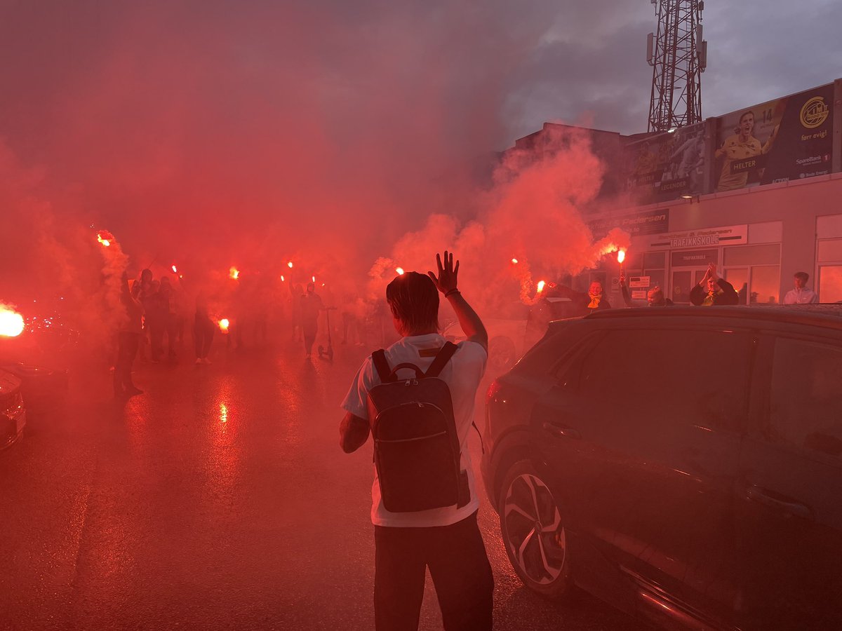 Da var Patrick Berg i Gult igjen #GLIMT #Bodø og for en velkomst.