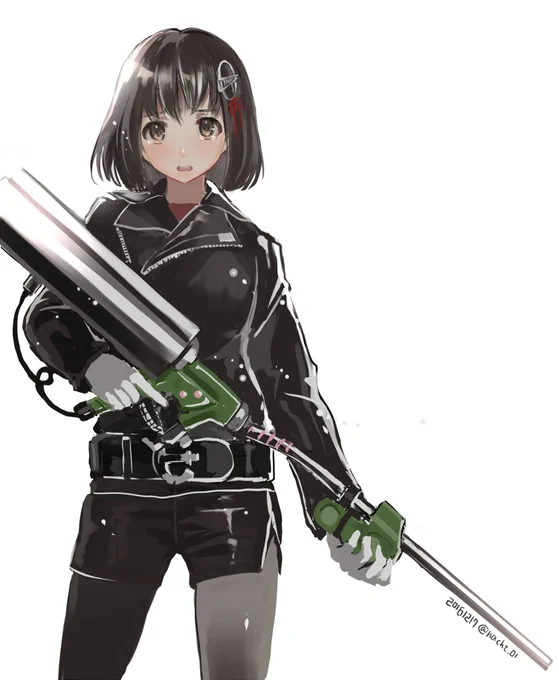 前に描いたスプラ艦娘s 