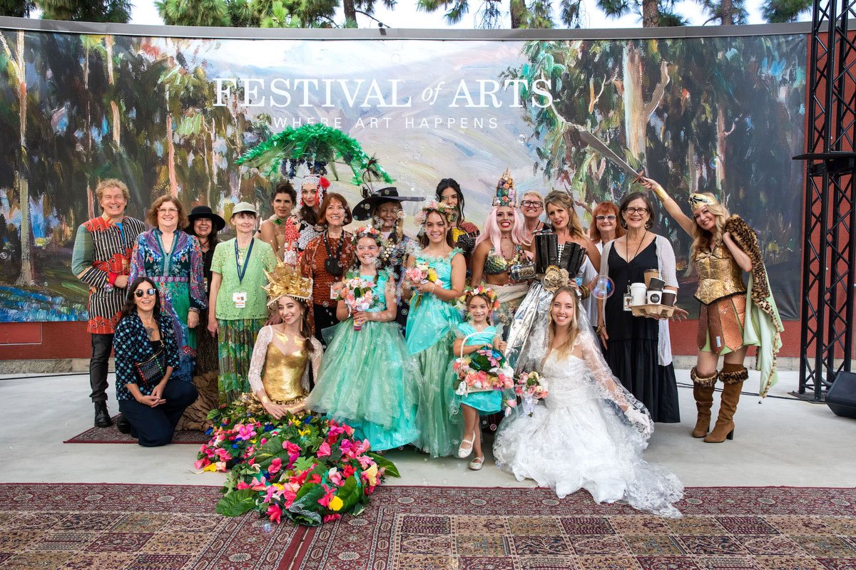 Festival Runway Fashion Show: Artists wow crowd with creative wearable works of art. Read this story by Dianne Russell at stunewslaguna.com/21192. (Photo: Pat Rogers) <a href="/FestivalPageant/">PageantOfTheMasters</a>