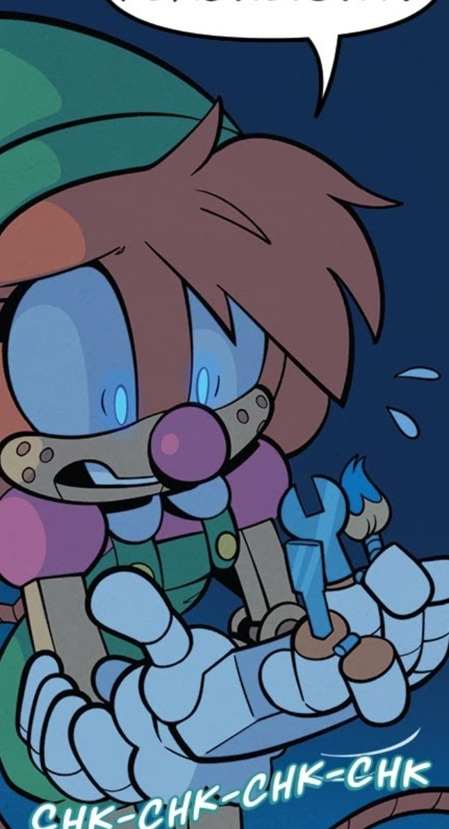 'Very calmly' standing over what appeared to be the remains of a door. Looking like the broken shards from a window--

"ˢᵃʷᵈᵘˢᵗ. ᵂʰᵃᵗ ᶦˢ ʷʳᵒⁿᵍ ʷᶦᵗʰ ᵐᵉˀˀ"