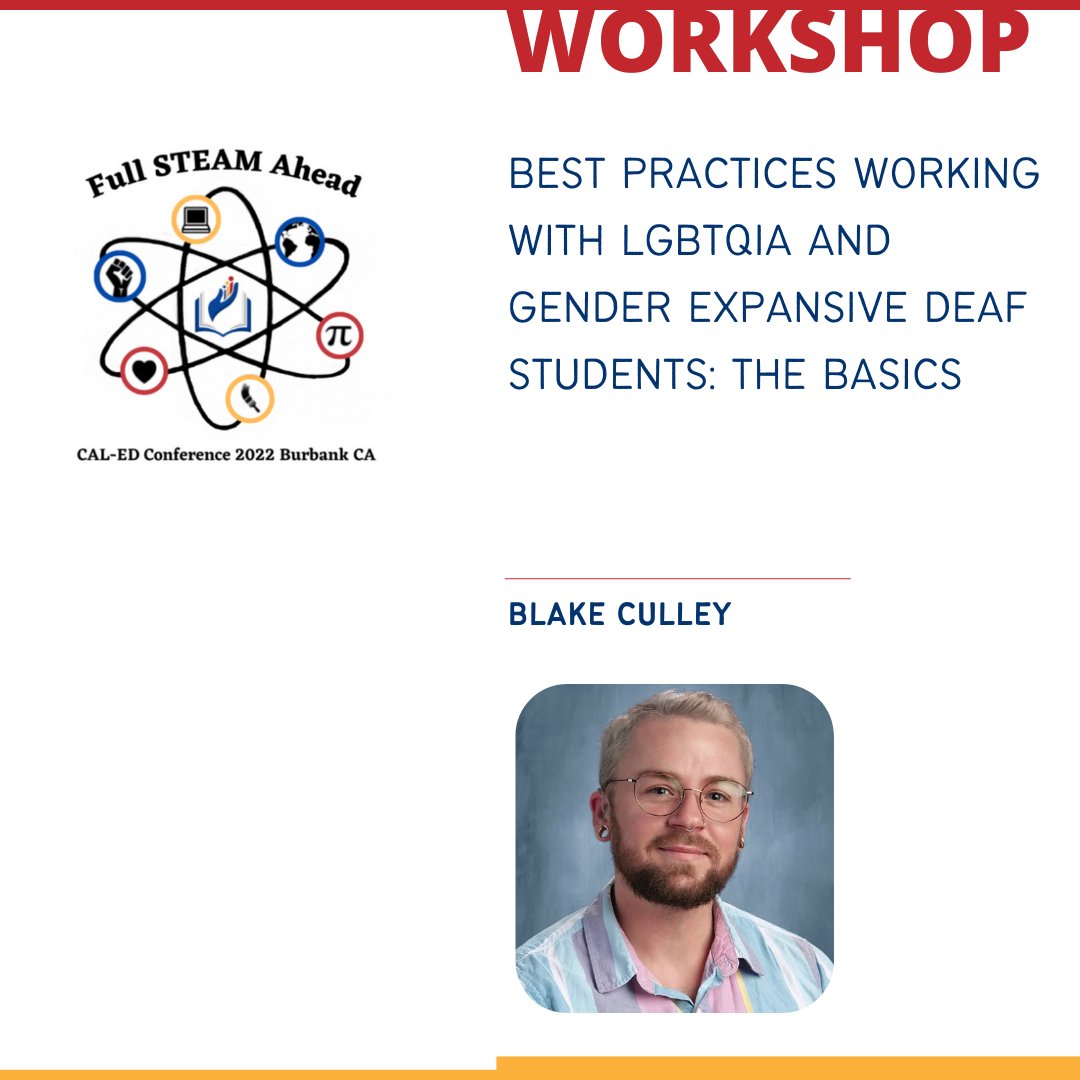 CaledOrg's tweet photo. Just a few of the #CALED #deafed topics and presenters:
•••> Robotics, Financial Literacy, Gender Expansive students, and Inclusion for students with extensive support needs.
Register today! https://t.co/ANv7CBJJCl Join us 9/30-10/2
#caledorg #deafeducation #STEAM https://t.co/8mNx54SJJR