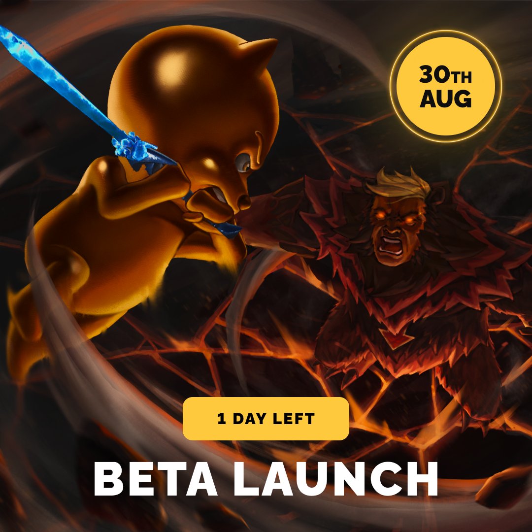 🔔 The Legends of Bezogia Beta launches tomorrow! Everything we've worked for is finally going out into the wild. Gamers across Bezogia, now is the time to save Bezogia from The Fud King. Get involved, report your experience and sign up now ➡️ bezoge.com/beta-launch #MMORPG