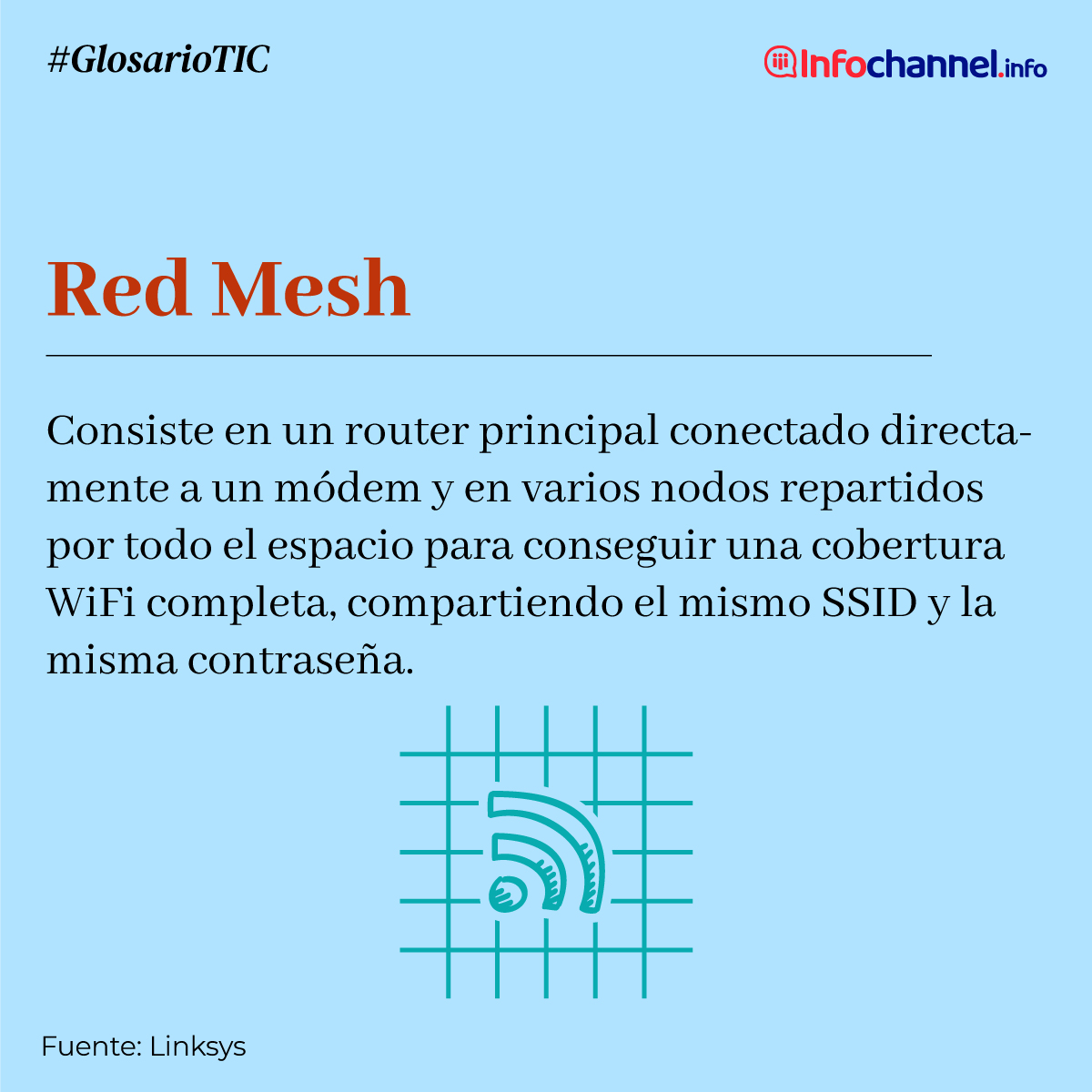 InfochannelMX's tweet photo. #GlosarioTIC | ¿Sabes a qué se refieren estos términos? 
▶️ #RedMesh, #Nodos y #MIMIMO ◀️

Aquí te lo decimos #TomaNota 🤓📝 https://t.co/vxpYUXILzL