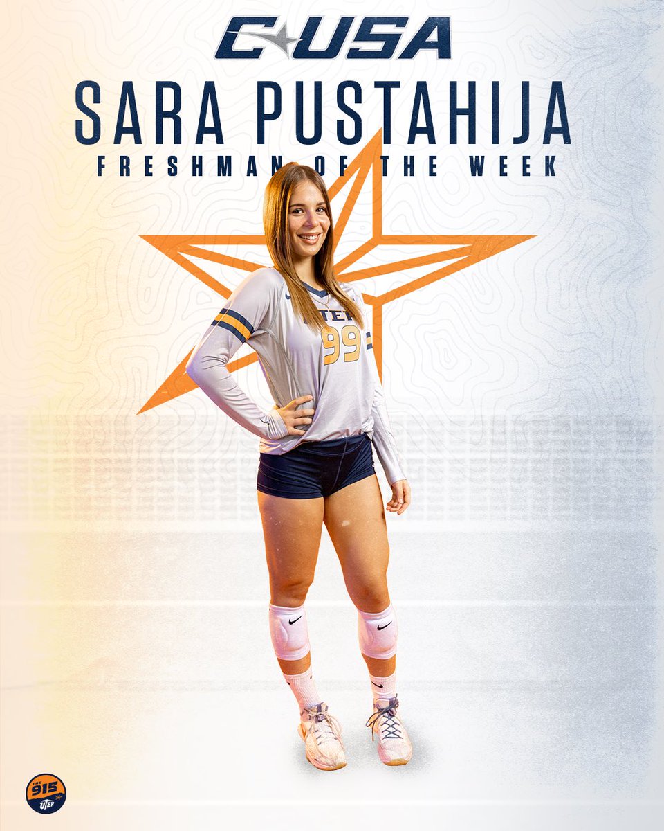 📰 Freshman outside/rightside hitter Sara Pustahija has been named the <a href="/CUSAVB/">C-USA Volleyball</a> Freshman of the Week 🙌

Full Release ⤵️
bit.ly/3R4Pben