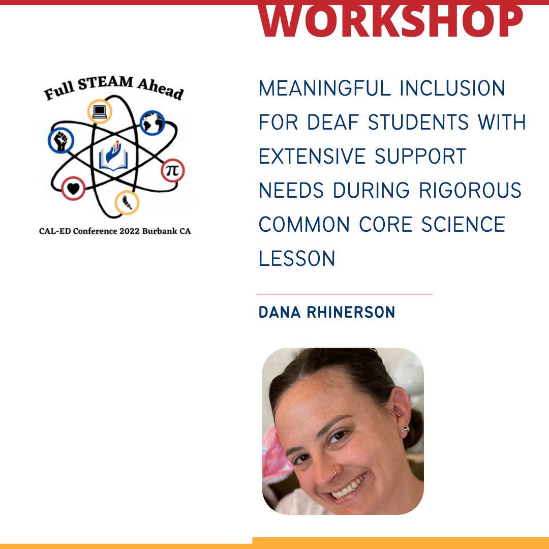 CaledOrg's tweet photo. Just a few of the #CALED #deafed topics and presenters:
•••> Robotics, Financial Literacy, Gender Expansive students, and Inclusion for students with extensive support needs.
Register today! https://t.co/ANv7CBJJCl Join us 9/30-10/2
#caledorg #deafeducation #STEAM https://t.co/8mNx54SJJR