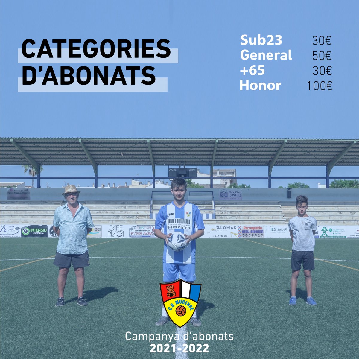 CDMurense's tweet photo. #UnClubperaTots ⚽️ Arrancam nova campanya d'abonats amb diferentes categories:
Sub 23      𝟑𝟎€
General     𝟓𝟎€
+65           𝟑𝟎€
Honor      𝟏𝟎𝟎€
.
𝗩𝗼𝗹𝘀 𝗳𝗲𝗿-𝘁𝗲 𝘀𝗼𝗰𝗶❓ Passa't per les oficines. Hi estarem cada dilluns i dimecres de 19 a 20:30h 💪🏼 https://t.co/py5JTbmz5A