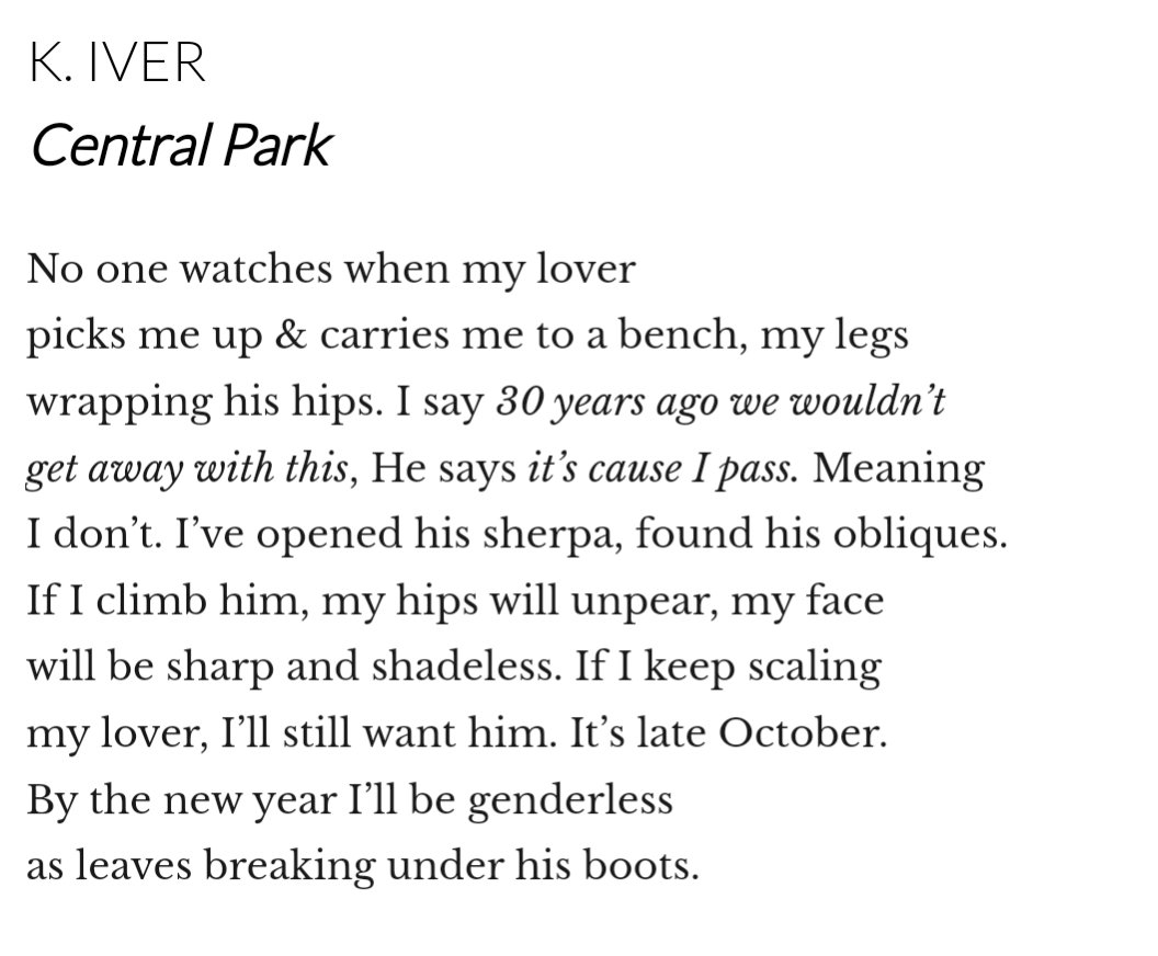 k_ivertown's tweet photo. I've been writing about the intensity and harm of my first t4t relationship. Grateful to @poetrynw for debuting this series. https://t.co/gRC3X8BbOY