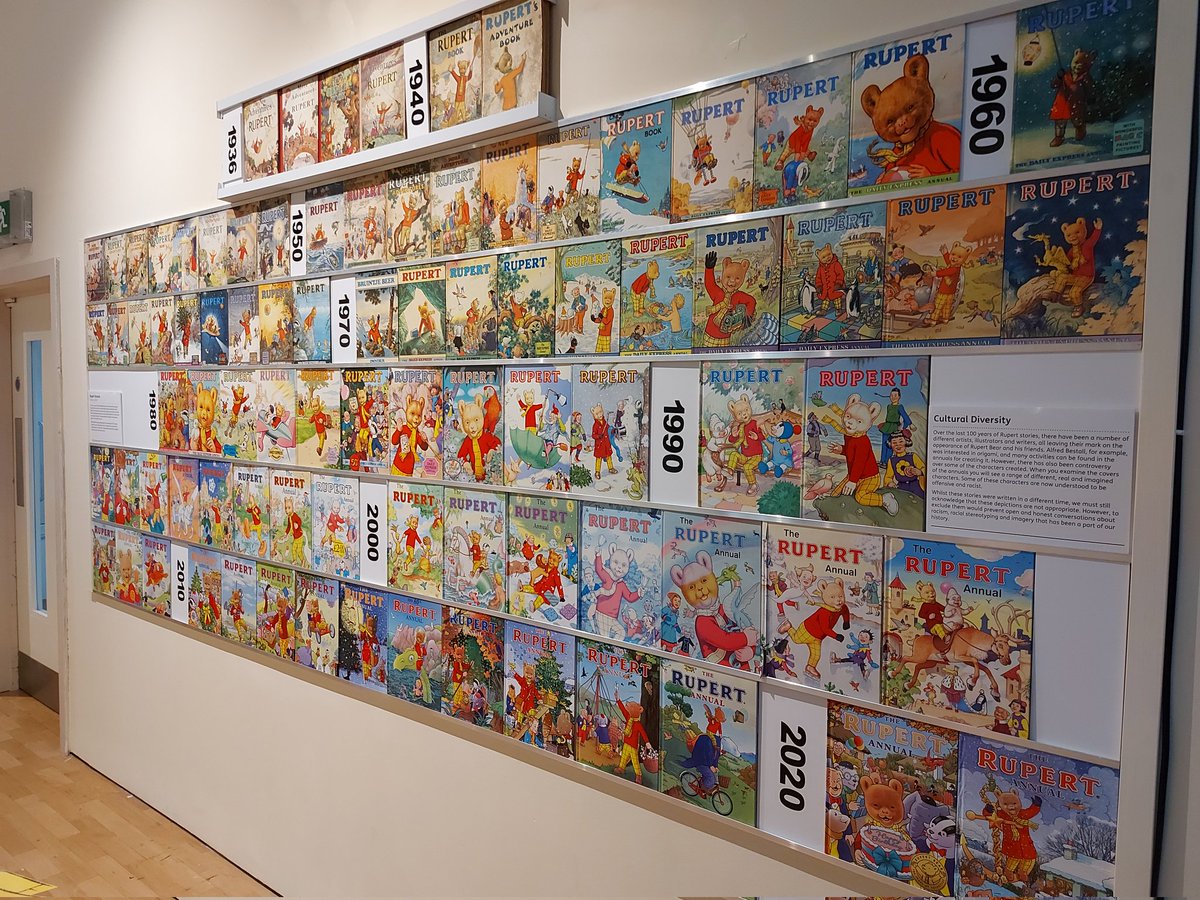 julie_jb's tweet photo. A lovely exhibition @The_Beaney in Canterbury to mark #100yearsofRupert. Also enjoyed reliving our childhoods with Bagpuss, The Clangers, I always liked Ivor The Engine whereas my husband preferred Noggin The Nog.π https://t.co/4Ea4RznnOS