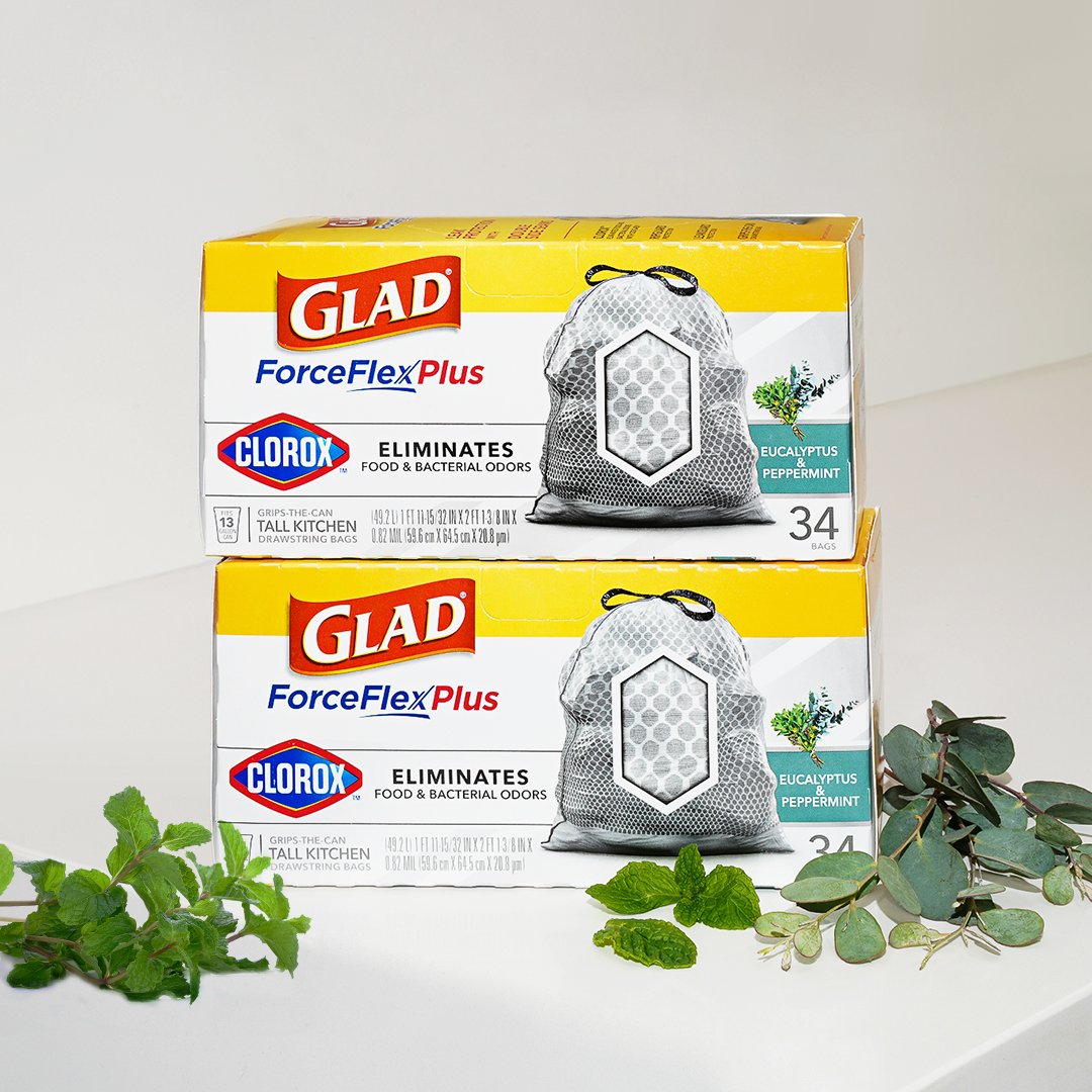 You’ve gotta try these innovative bags by <a href="/gladproducts/">Glad</a>! ForceFlexPlus with Clorox Bags eliminate food &amp; bacterial odors to keep your home feeling clean &amp; fresh. Each bag also comes with ✨Odor Protection ✨ Superior Strength ✨ Leak Protection ✨Drawstrings that grip the can.