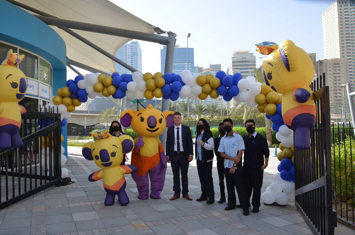 Kicking off the new academic year <a href="/VISSUAE/">VISS UAE</a> Al Taawun with balloons and koalas.  Lovely to see all our students returning with big smiles on their faces!  #DreamBigAtVISS
