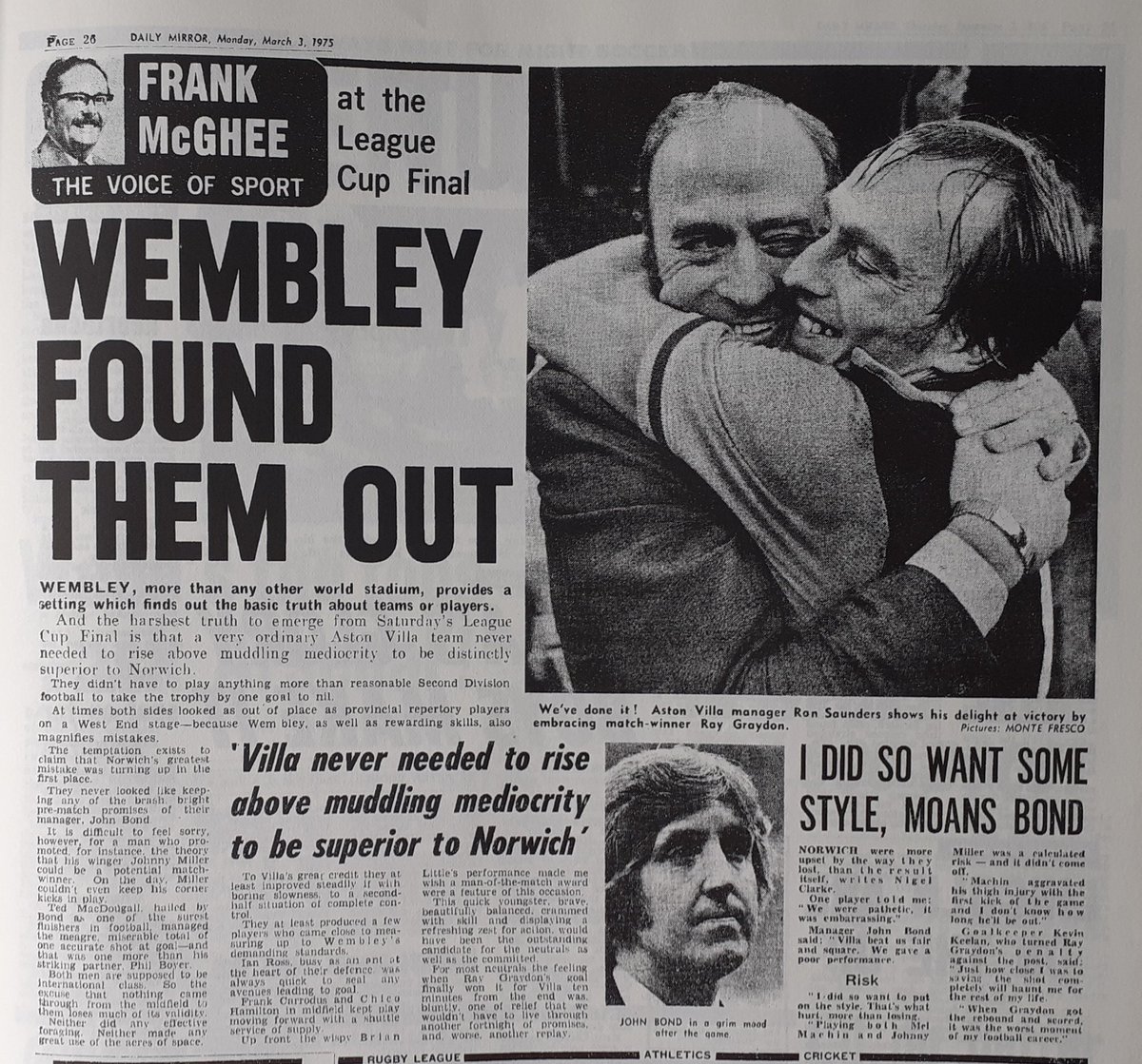 AndrewUllah's tweet photo. Two of our greatest players πβ₯οΈπβ₯οΈ #RayGraydon #ChrisNicholl #astonvilla #avfc #VillaPark https://t.co/phzYk3Q7XG