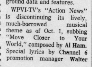 Avi_WA's tweet photo. On this day 50 YEARS AGO...a turning point in Philadelphia history.

The Inquirer announces that @6abc will debut a new theme song for Action News called...

"Move Closer to Your World."

Our city was never the same. https://t.co/X2xRHAPFm0