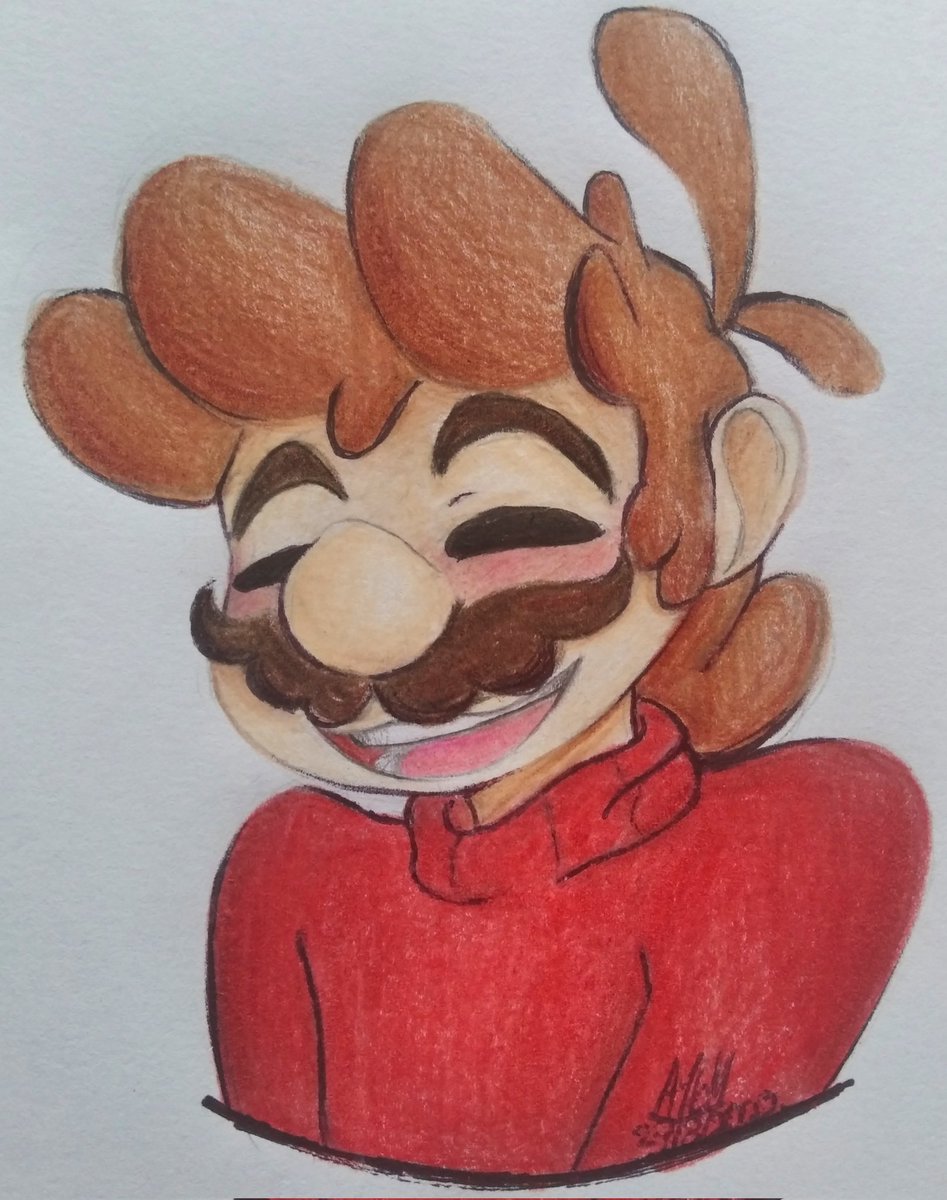 AlejandriaMelo1's tweet photo. Genuine Smile
----
#AlwaysTogether_AU #mariobros #mariobrosfanart #mariobrosnintendo #au #fanart #traditionalart #tradicionalfanart #A16M https://t.co/vOJr4aEL3r