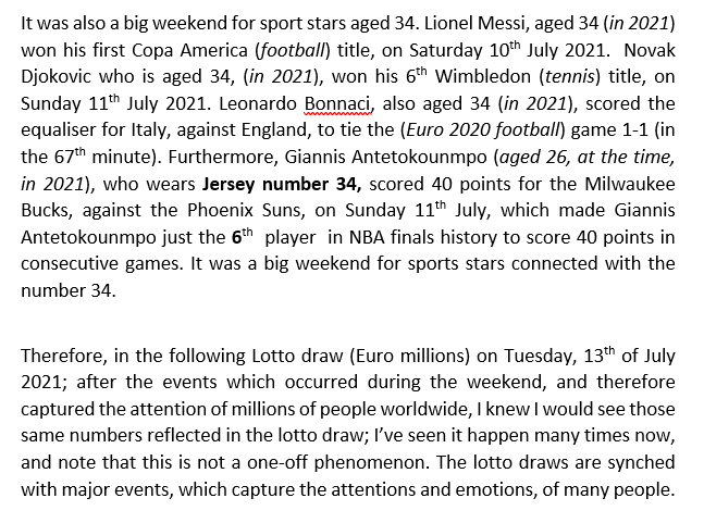 GoldenTruth112's tweet photo. Bonus material. Euromillions synched with Euro2020 final. 
#riggedsports #ElectionsUS2020 #SuperBowl #SebastianEubank #PaulMariner #Messi #Djokovic #age34 #number34 #Giannis   6/9 https://t.co/b5Iolw7iAj