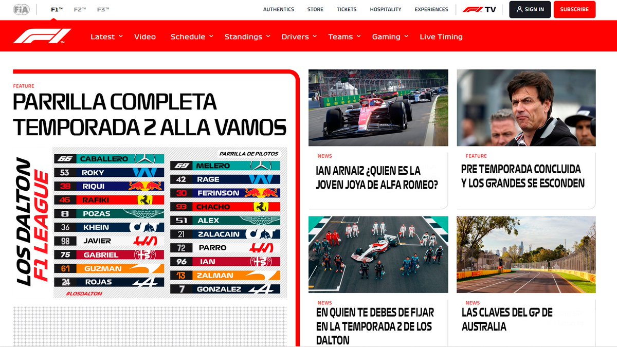 f1_dalton's tweet photo. LOS TITULARES DE LA SEMANA

#LOSDALTON https://t.co/XOf8YWG48f