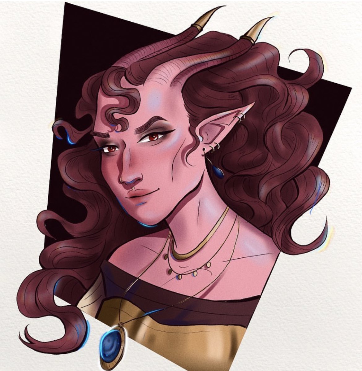 JillianArt's tweet photo. This comparison makes me feel absolutely feral #DnDcharacter #curseofstrahd https://t.co/JR1M8eP3GB