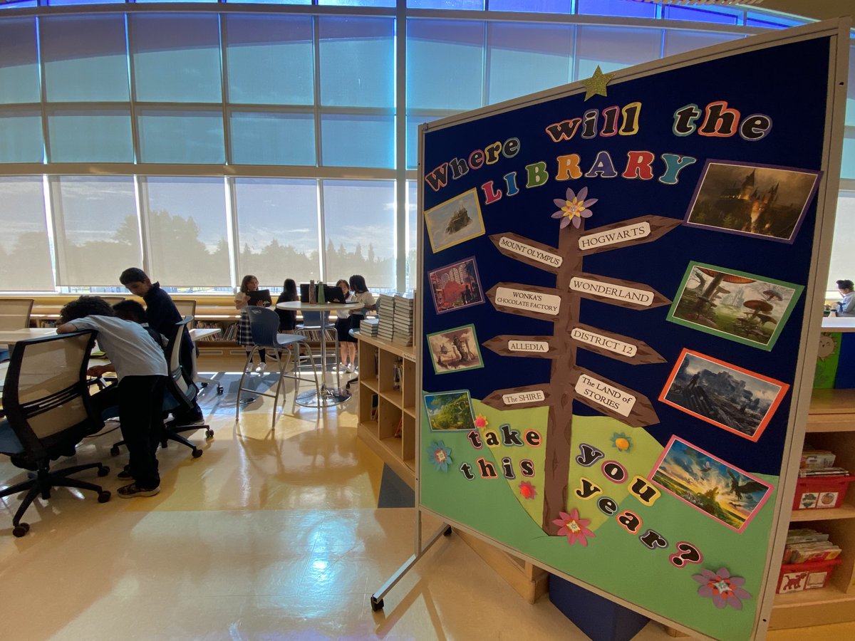pdangsta's tweet photo. The Learning Common open again to student regular use!  Grade 5 students enjoying library time at lunch recess.  ⁦@AACSMiddle⁩ https://t.co/zLhhfrVag8