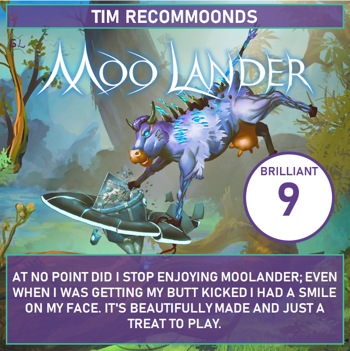 GameLuster's tweet photo. Tim reccomoonds #Moolander, the mootroidvania adventure game from @MooLanderGame !
Read the full review here: https://t.co/dd3Uoedzap https://t.co/TjCOYY0GJk