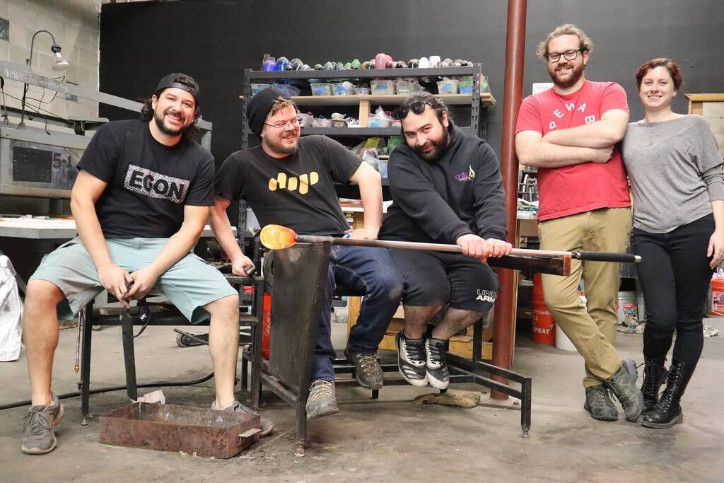 GGarmezy's tweet photo. While doing a little editing I found this gem of a picture from our time Ignite Glass Studios] ❤️ Garmezy Glass is firing back up on YouTube this winter for our first ever season with the first 4 episodes coming from our visit to Ignite Glass Studios] in chicago. It’s going … https://t.co/03DbCleUrN