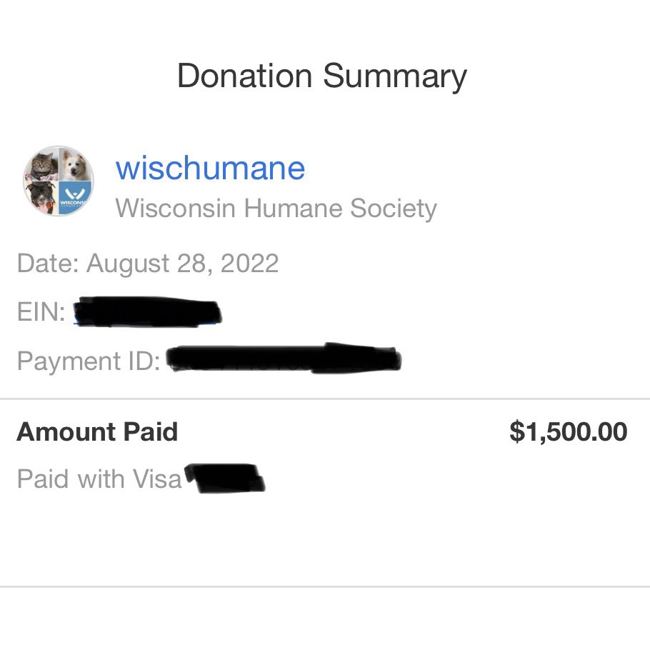 DogPoundBreaks's tweet photo. Thank you ALL for participating in Friday’s charity stream! Together we were able to raise $1,500, and through @WiscHumane’s dollar match we raised $3,000 in total 😱

This is just the beginning, and we can’t wait to come together again to help the pups out 🐶🐾 https://t.co/3q3WhH2JwU
