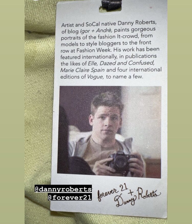 Wow such a blast from the past! 
The tag from from my collaboration collection with <a href="/Forever21/">Forever 21</a> feel like it was just yesterday! Thanks Liat for sending me this ❤️🙏