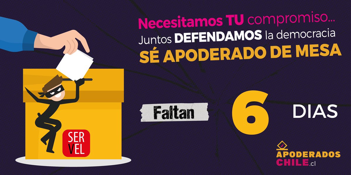 a_republicana's tweet photo. #ApoderadosChile Un día de tu vida puede marcar la diferencia. ¡Inscríbete!en 👉 https://t.co/4ZMvXNVZm2 https://t.co/eNnbzFUU97