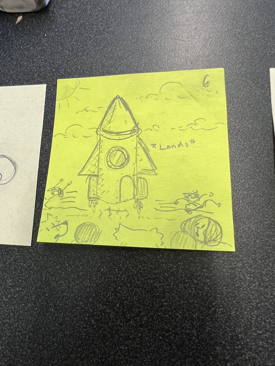 Iterating on a prototype in the graphic novel design lab includes collaboration and FUN!! <a href="/VIDASHARKS/">VIDA (6-8 Magnet)</a> <a href="/MrRichardsVista/">Elton Richards</a>