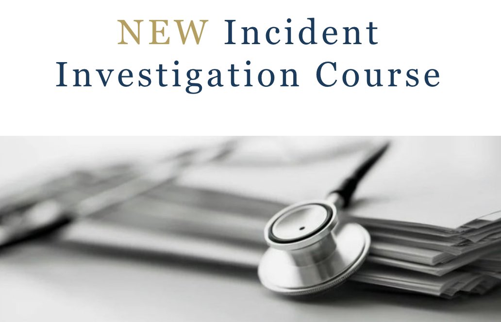 Our NEW 2-Day Incident Investigation Course (PSIRF) is running on the 10th -11th November, 2022

For more information on this course please visit our website:
trainetics.co.uk/incident-inves…

#wellbeing #patientsafety #nhs #PSIRF #humanfactors #systemsthinking #investigations #healthcare
