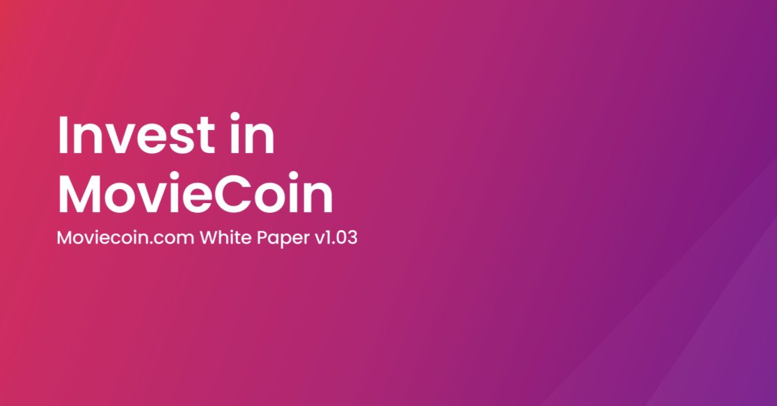 themoviecoin's tweet photo. https://t.co/K15bq77Q04 is a new platform that brings movie funding into the modern era.

By combining the technology of #NFTs and #blockchain we have created a first of its kind movie funding platform. 

Read our #whitepaper 👇 
https://t.co/mmoJdPk5C7 

#crypto #PolygonNFT https://t.co/KvU7hTGykm