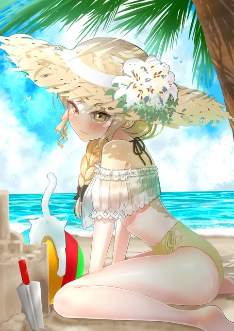 #描いたよクレアさん 残残残暑見舞い 
