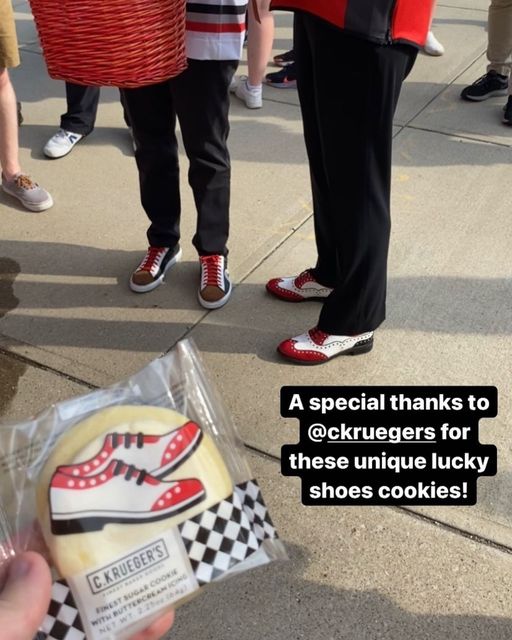 CKruegers's tweet photo. Nice shoes, Dr. Kristina Johnson! Wishing all the students, faculty and administration @OSU a great year! #GetInvolvedOSU https://t.co/tmg1UdDDet
