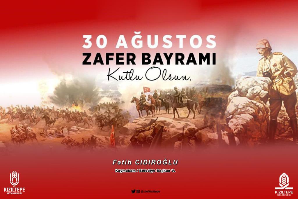 fatihcidiroglu's tweet photo. Şanlı tarihimizin önemli zaferlerinden biri olan #30AğustosZaferBayramı’nın 100. yıldönümünde başta Cumhuriyetimizin banisi Gazi Mustafa Kemal Atatürk ve silah arkadaşları olmak üzere; tüm şehitlerimize Allah’tan rahmet diliyorum. 
#30Ağustos1922Ruhu100yasında https://t.co/3mYzlf6I71