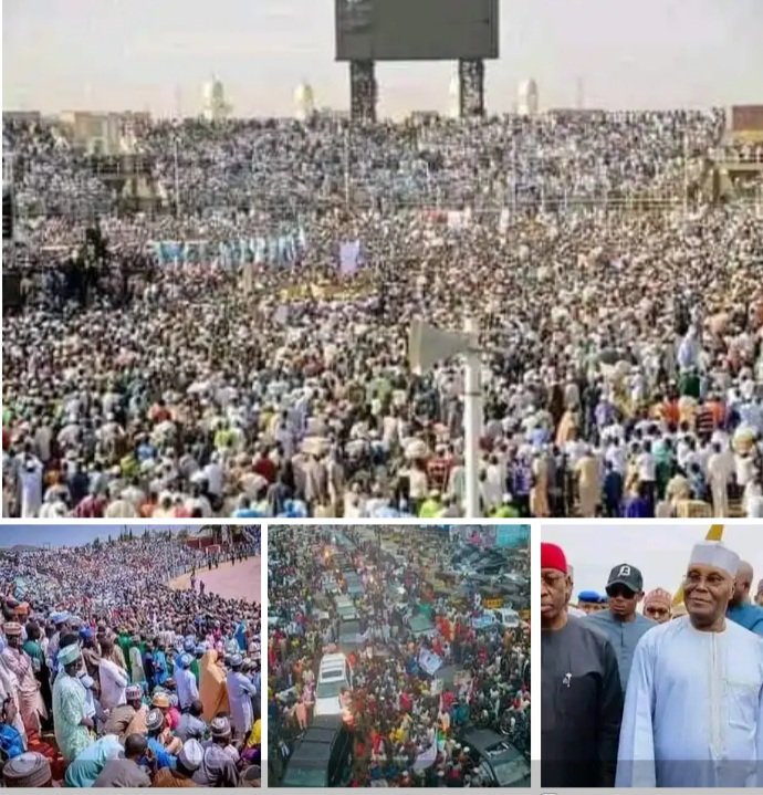 AwonJethro's tweet photo. We no do any 'million' pipo match! 
Kano simply stood still for the rave of the moment. 
#PDK sak. https://t.co/asX6xFgutM