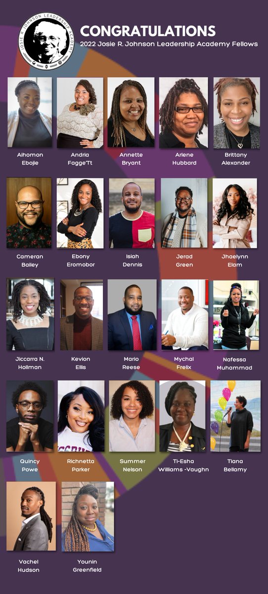 AALF Twin Cities is pleased to announce our 2022 Josie R. Johnson Leadership Academy fellows. Please join us in extending a congratulations to this year's cohort!

Check back through Wednesday of this week as we share more about our incoming fellows.