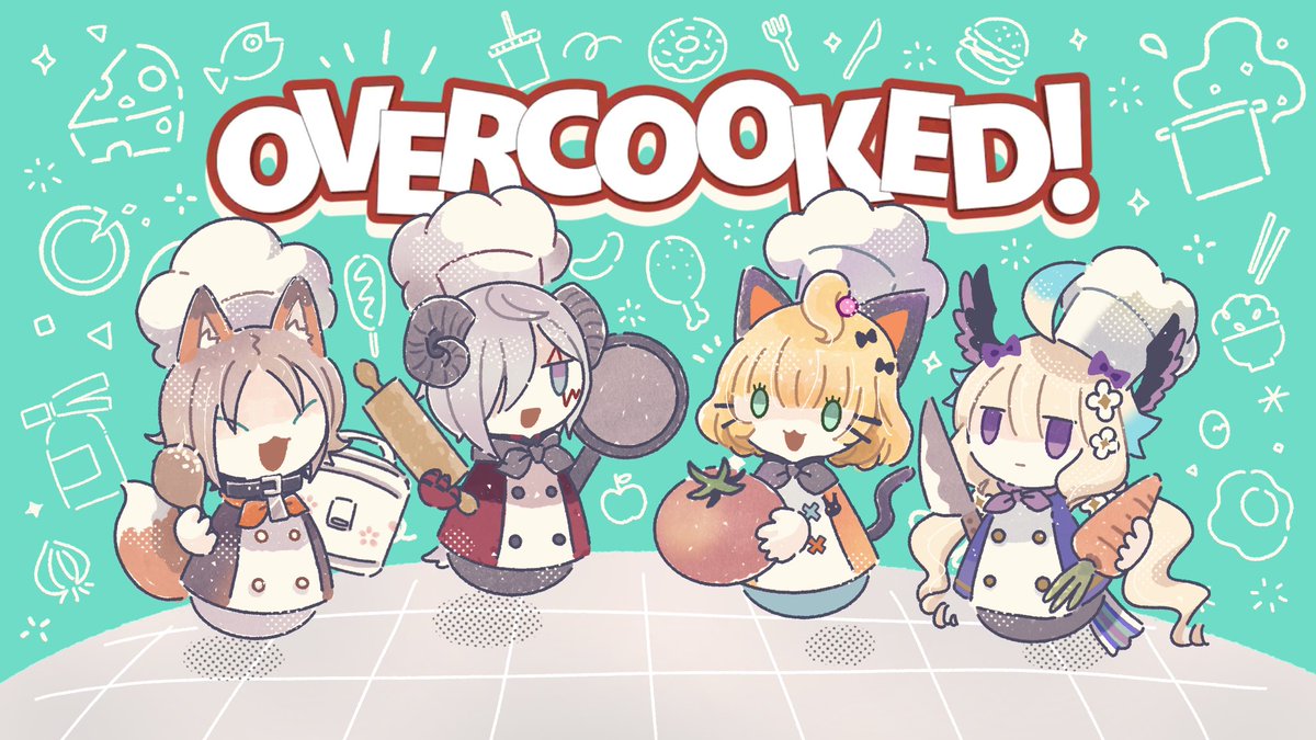 OVERCOOKED🍽🍳🧀🥚✨
Let's gooooooooooo🥦🍅🥒🌶

thumbnail 4 types&chibi`s png⤵︎ ⤵︎ ⤵︎
https://t.co/5Wf4GHbdmo

Please feel free to customize these assets.
※only for livers!

#MysThumb #FoYoVid
#Ennassets #MillieDrops
#Palouette 
