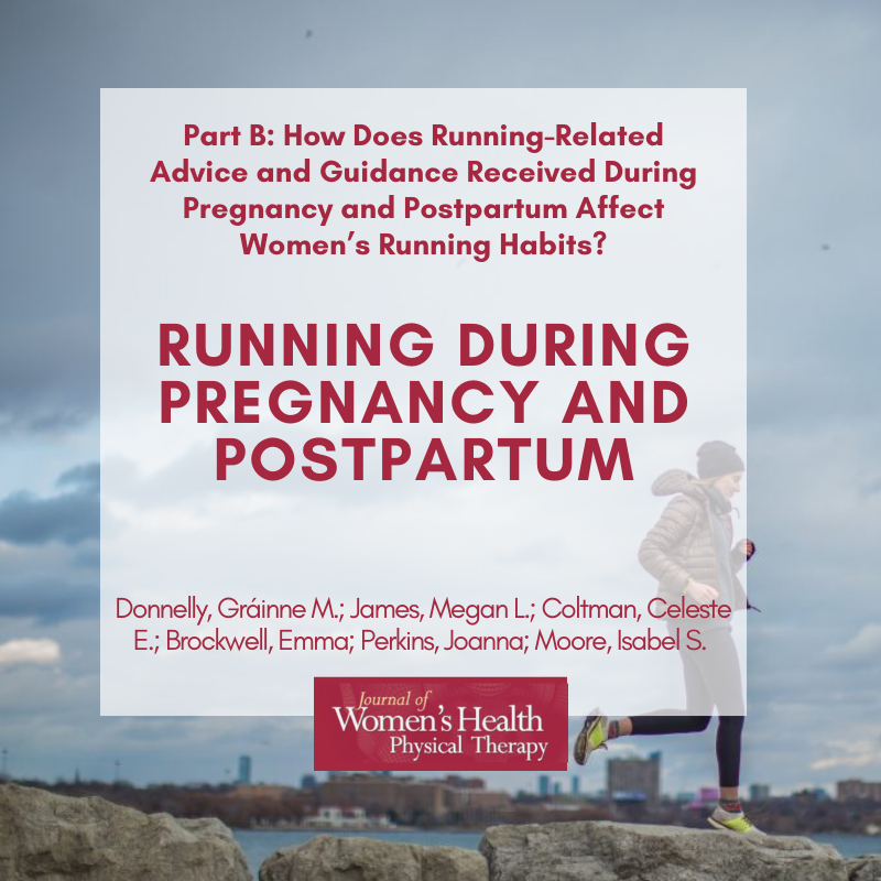 JWPHPTofficial's tweet photo. Vol46 Iss 3 of the JWHPT features a 2 part series on how running-related advice affects women's running habits during pregnancy and postpartum. Read the article for free: https://t.co/YEf6U9W6jf
 @meganljames16 @IzzyMoorePhD @ABSPhysio @emma_physiomum @MummaPhysio @CelesteColtman https://t.co/O3aGAjUyvI