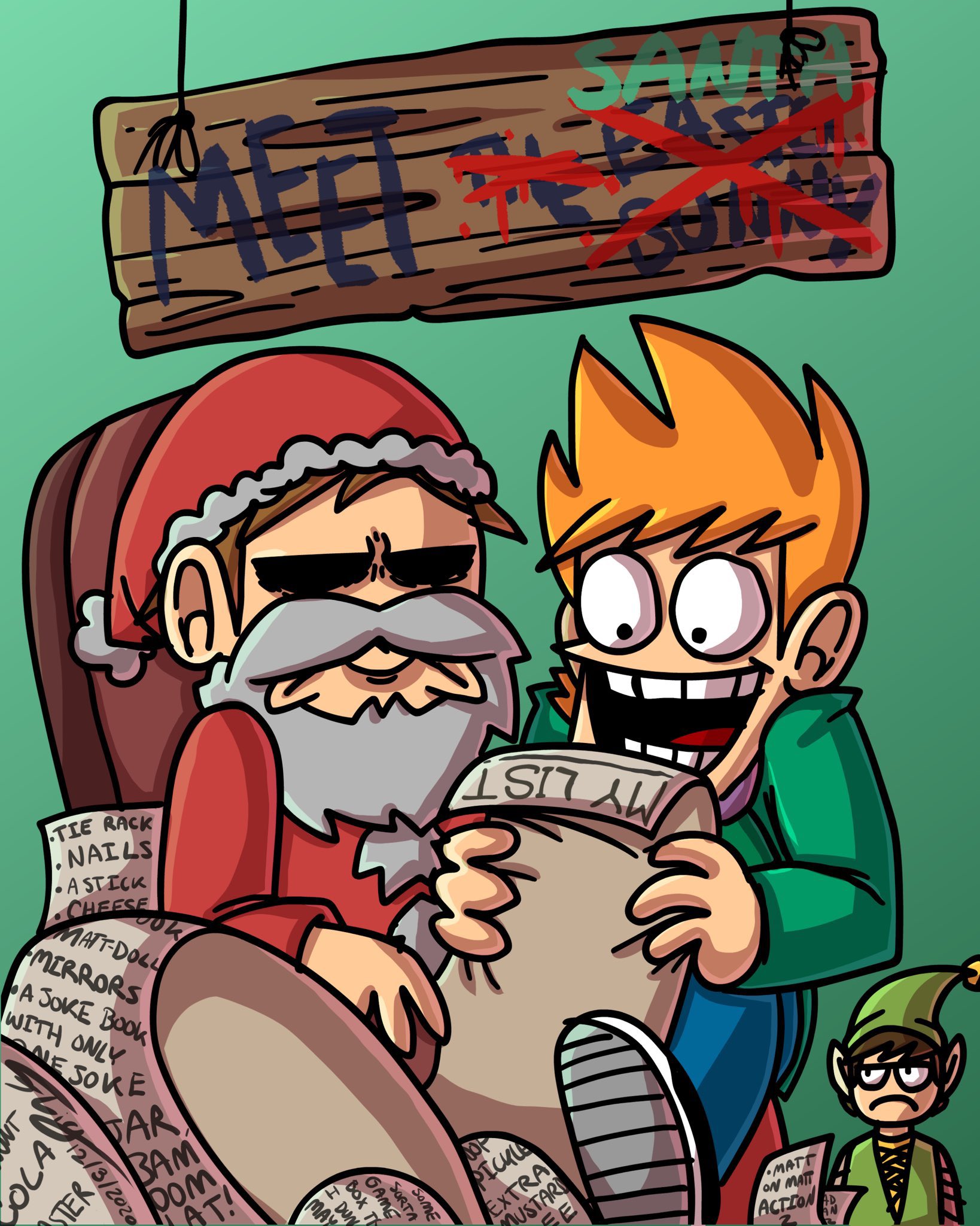 Daily Eddmatt on X: On 6/18/21 the official Eddsworld account posted this  drawing which shows Matt carrying Edd,and Tom carrying Matt,but it also  shows Matt smiling at Edd while he holds a