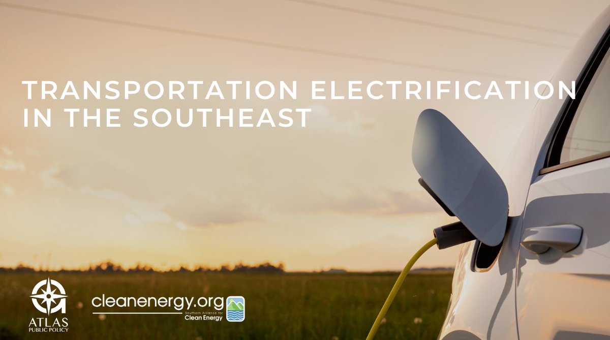⚡️Mark your calendars for September 8 for a webinar on the forthcoming "Transportation Electrification in the Southeast" third annual report published in partnership with <a href="/AtlasPolicy/">Atlas Public Policy</a>!⚡️

RSVP ➡️ bit.ly/ETSEReportWeb2…
