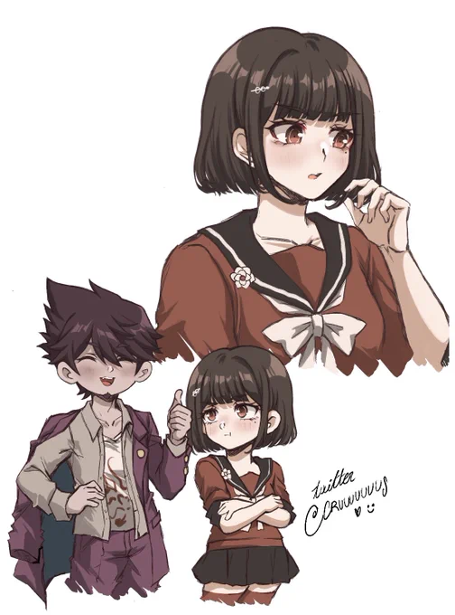 Short hair Maki (cause I'm weak ) 
