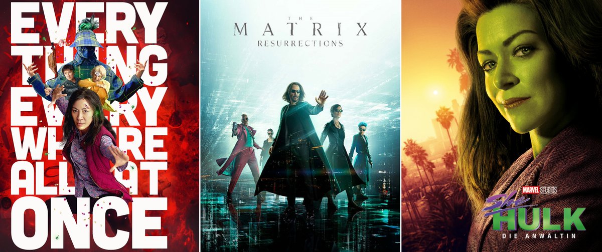 PlayPointless's tweet photo. Neuer #Podcast: Laser Show 071: Multiversen mit #EverythingEverywhereAllAtOnce #Atlanta, Belle (Anime), #Lightyear , #Matrix Resurrections, Pleasure, #Uncharted 
https://t.co/0j7xIGPWBU

(Bilder: © 2021 A24 © 2021 WARNER BROS. © 2022 Disney/Marvel) https://t.co/Mpbxe35gqh
