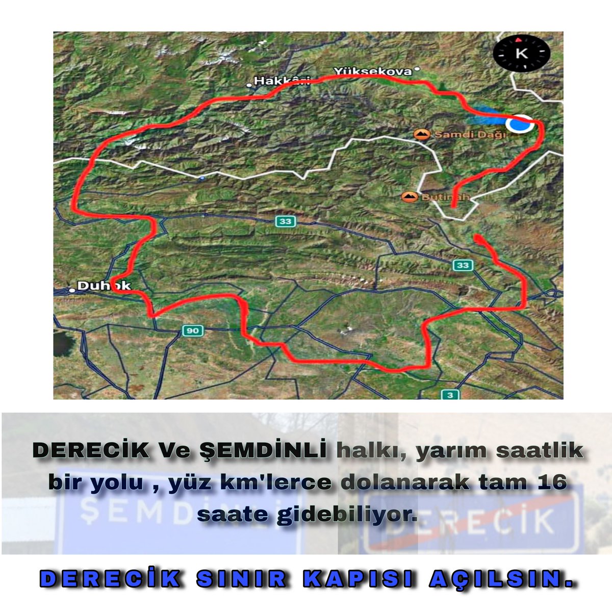 semdinlihaber30's tweet photo. Üç Ülkenin Birleştiği Yerden, sınırlara komşu ilçeden, sınırdaki sınır kapısız kentten tek ses yükseliyor. #Dereciksinirkapisiacilsin evet bir kez daha haykırıyoruz. #Dereciksinirkapisiacilsin hatta İran sınırındaki Alan Sınır Kapısı da açılsın. 
@tknmuharrem https://t.co/kzduOdt4Ri